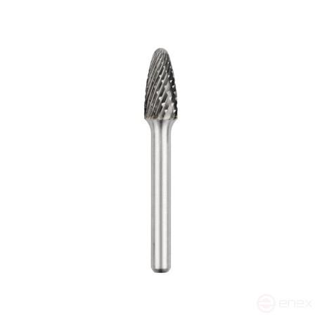 Борфреза твердосплавная NORGAU Industrial параболическая 10 мм, R2.5, форма F, DCM