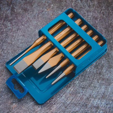 Набор ударного инструмента NORGAU Industrial в металлическом футляре N106, 6 предметов