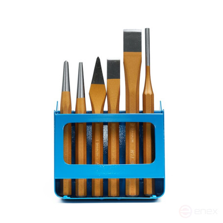 Набор ударного инструмента NORGAU Industrial в металлическом футляре N106, 6 предметов