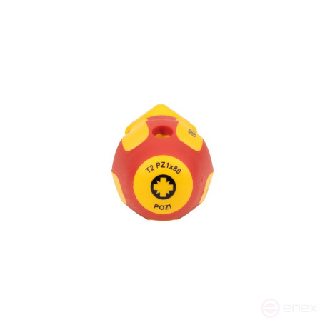 Отвертка диэлектрическая крестовая NORGAU Industrial PZ1x80 мм, тип N171