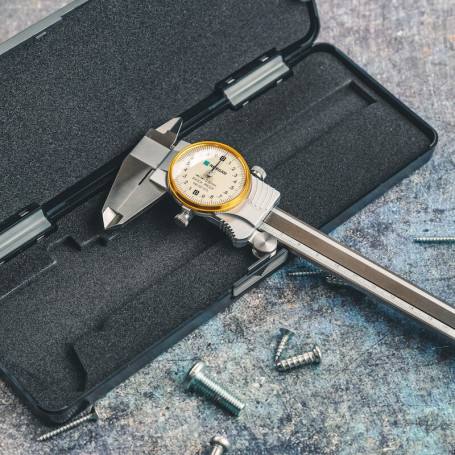 Штангенциркуль NORGAU Industrial с круговой шкалой 0-150 мм, NCR-1502