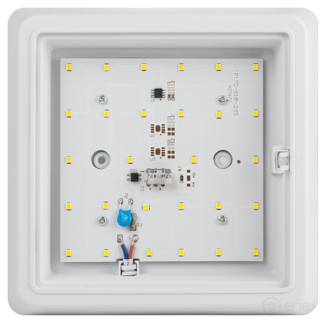 Светильник ЖКХ светодиодный ЭРА SPB-302-2-4K-10 IP40 10Вт 4000К 170 с акустическим датчиком квадрат накладной