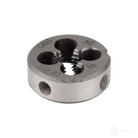 Плашка левого вращения NORGAU Industrial по металлу M8х1.25 мм, HSS