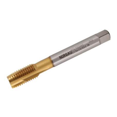 Метчик машинный NORGAU Industrial для сквозных отверстий М20, форма B, HSS-E/TIN