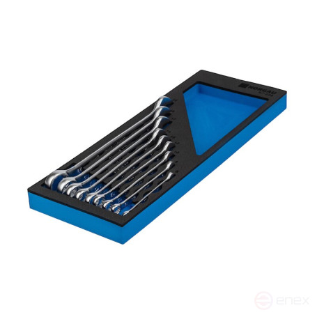 Набор ключей гаечных комбинированных NORGAU Industrial N7-009, 9 предметов