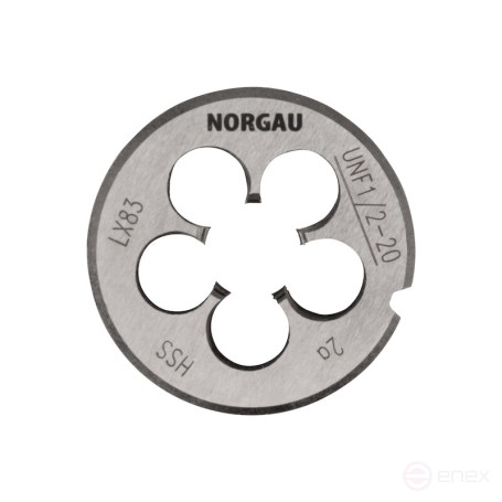 Плашка дюймовая NORGAU Industrial по металлу UNF 1/2, HSS