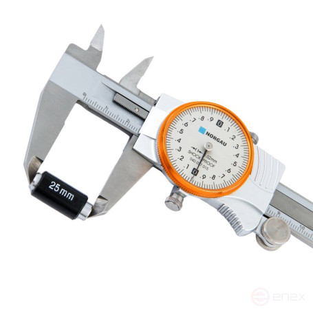 Штангенциркуль NORGAU Industrial с круговой шкалой 0-150 мм, NCR-1502