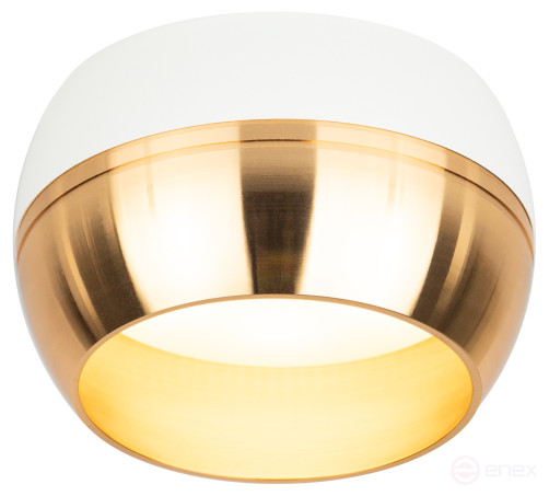 Светильник накладной ЭРА OL14 GX53 WH/GD под лампу GX53 белый/золото