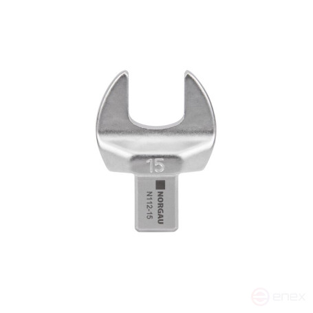 Насадка рожковая NORGAU Industrial для динамометрического ключа 15, прямоугольный привод 9х12