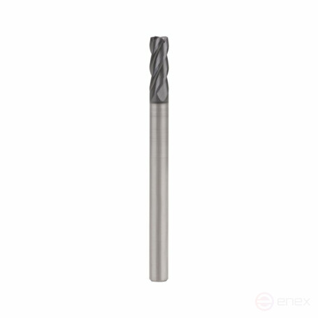 Фреза концевая радиусная NORGAU Industrial по металлу 12 мм, R1, Z4, VHM/TIALN