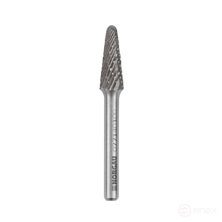 Борфреза твердосплавная NORGAU Industrial коническая 10 мм, 14°, форма L, DCM
