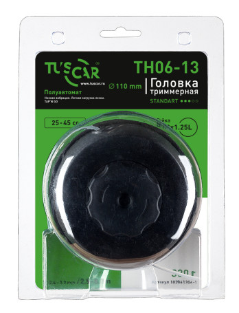 Головка триммерная TUSCAR TH06-13, Standart, гайка M10*1,25L