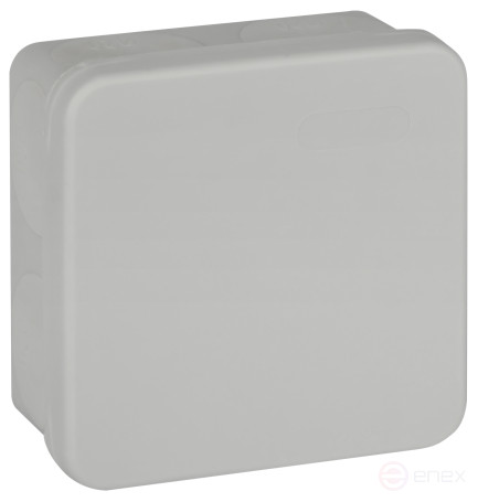 Soldering box ERA KOR-80-80-40- 9g-2MP Two-component HF UV resistant 80x80x40mm grey Direct mounting IP67