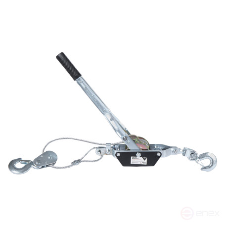 Лебедка рычажная 2т L=2.8м одинарный храповый механизм, 2 крюка, трос d=4.8мм ARNEZI R7001000