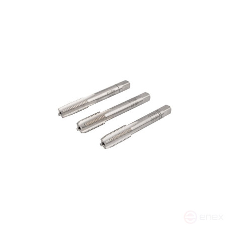 Set of hand taps NORGAU Industrial M9, HSS, 3 pieces