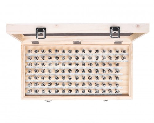 Набор гладких калибров 0,50- 1,00 +/-0,001 шаг 0,01 51 шт, 176795