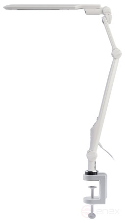 Настольный светильник ЭРА NLED-496-12W-W светодиодный на струбцине белый