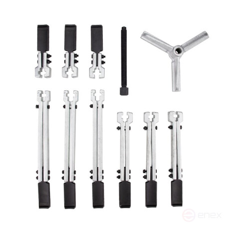 NORGAU Industrial universal puller set with three grippers, NUP33-SET1