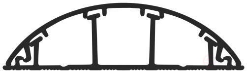 ERA KK Cable Channel-70-16- FB floor black RAL 9004 70x16mm