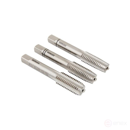 Set of hand taps NORGAU Industrial BSW1/8, HSS, 3 pieces