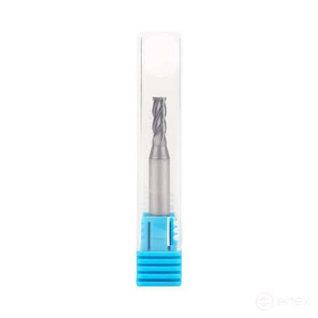 Universal end milling cutter NORGAU Industrial for metal 4 mm, Z4, type UNI, VHM/AlCrSiN