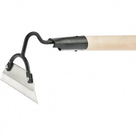 Stainless steel hoe 150 x 50 mm with a grade 1 handle