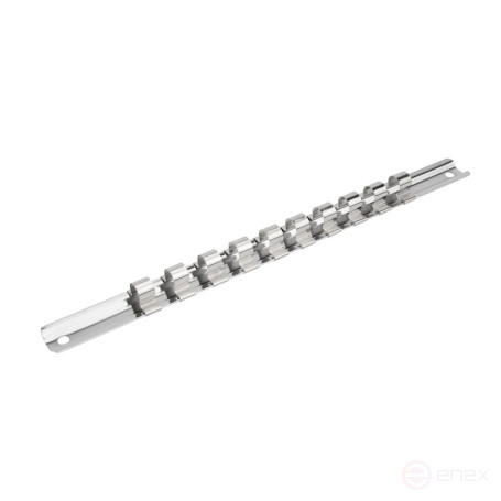 Рейка для десяти головок 3/8" NORGAU Industrial, 260 мм, NVHM30-10