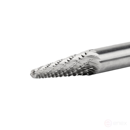 Борфреза твердосплавная NORGAU Industrial коническая 6 мм, 14°, форма L, DCM