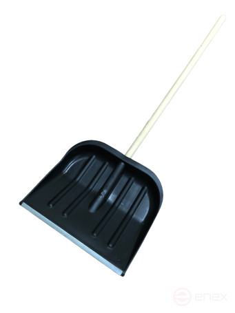 Snow shovel No. 2 460x400mm d 32, plastic complete with wooden handle 1200*32 (ots/pl)