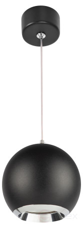 Светильник подвесной ЭРА PL32 BK/CH под лампу MR16 GU10 черный/хром
