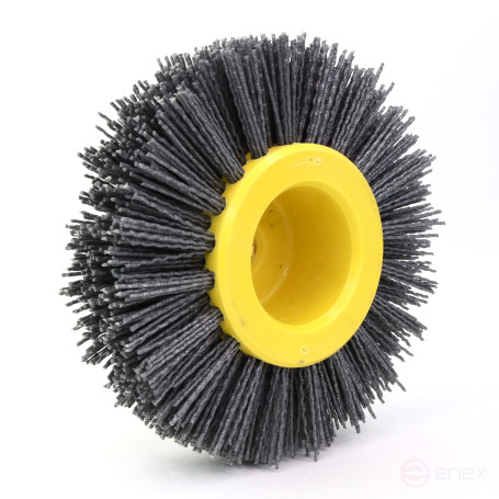 Щетка дисковая Д150*40*M14, ворс полимер абразив P80 по дереву для УПМ УШМ (болгарка) (6-012)