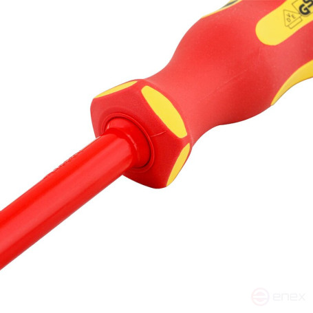 Dielectric slotted screwdriver NORGAU Industrial 5.5x125 mm, N172