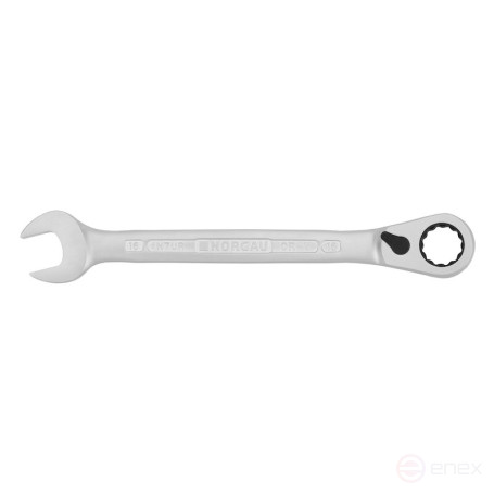 Ключ гаечный комбинированный с переключающейся трещоткой NORGAU Industrial 16 мм, N7UR-16