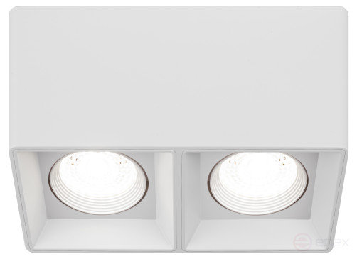 Светильник настенно-потолочный спот ЭРА OL24-2 WH под лампу MR16 GU5.3 поворотный белый