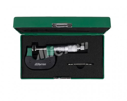 Tooth - measuring micrometer MZ - US - 25 0.01 with a truncated heel and screw