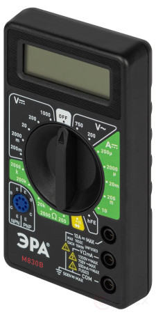 МТ-830F Мультиметр цифровой ЭРА модель M830B