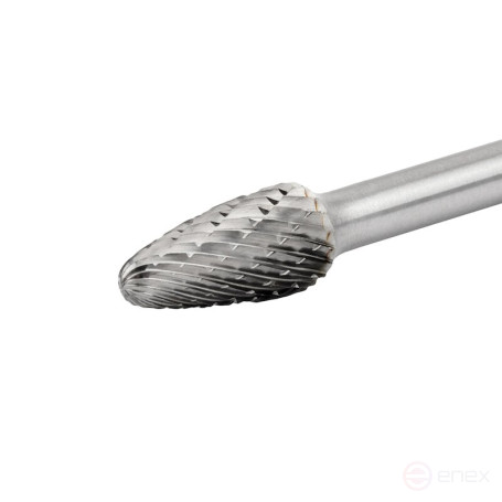 Борфреза твердосплавная NORGAU Industrial параболическая 10 мм, R2.5, форма F, DCM