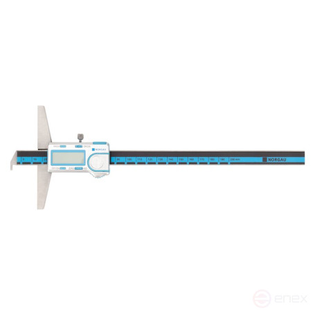Штангенглубиномер NORGAU Industrial цифровой специальный 0-200 мм, NDD-H