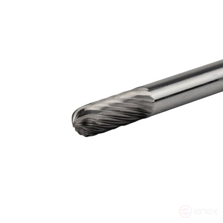 Carbide borehole NORGAU Industrial spherical cylindrical 6 mm, shape C, SCM