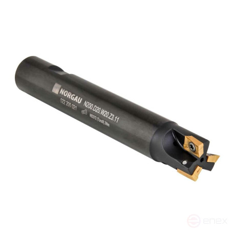 End mill with replaceable plates NORGAU Industrial N200.D20.W20.Z3.11