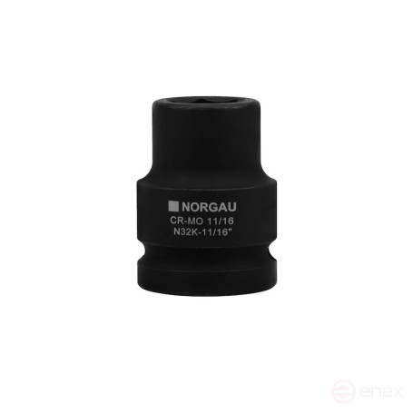 Головка торцевая ударная NORGAU Industrial шестигранная 3/4", 11/16", N32K-11/16