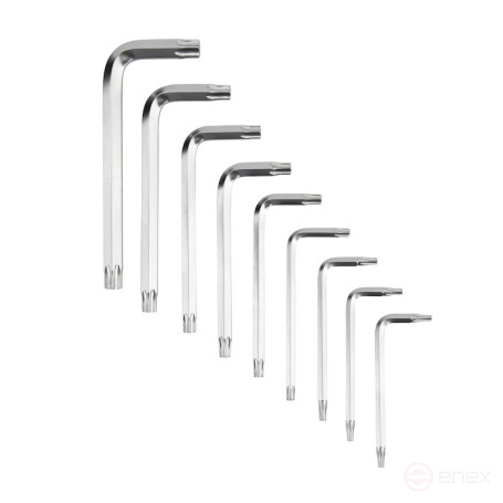 Набор ключей двусторонних с Torx профилем NORGAU Industrial 9 предметов, N43-009