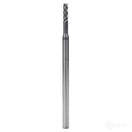 Carbide end mill NORGAU Industrial elongated 3 mm, Z4, VHM/AlCrSiN