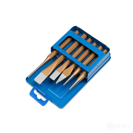 Набор ударного инструмента NORGAU Industrial в металлическом футляре N106, 6 предметов