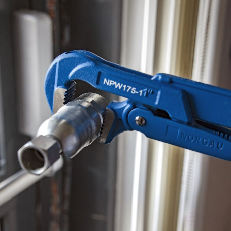 Ключ трубный NORGAU Industrial губки под углом 90°, 1" NPW175-1