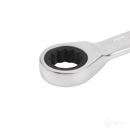 Ключ гаечный комбинированный NORGAU Industrial с трещоткой 16 мм, N7R-16