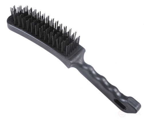 Щетка металлическая 6-рядная зачистная, с пластмассовой ручкой, проволока d=0.3мм ARNEZI R8040326