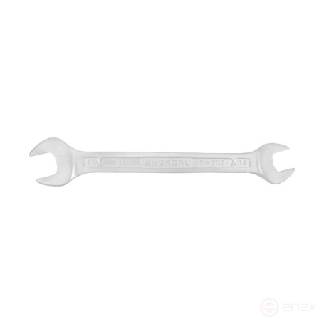Ключ гаечный рожковый NORGAU Industrial двусторонний, 14х17 мм, N6-14х17