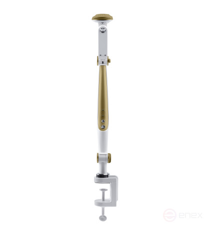 Настольный светильник ЭРА NLED-496-12W-G светодиодный на струбцине золото