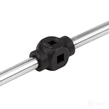 Вороток NORGAU Industrial со сферической головкой №1, М3.5-М8, 200 мм